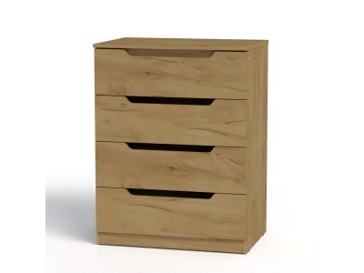 Скрин Компанит Комод Трюмо (дъб крафт златен)